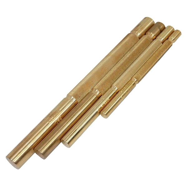 Brass Punch Set In Vinyl Pouch, 4 pcs.